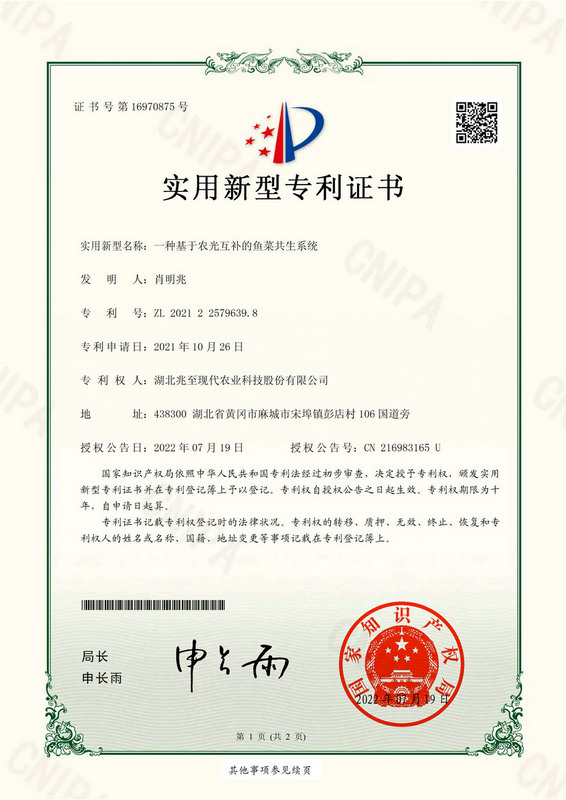一种基于农光互补的鱼菜共生系统