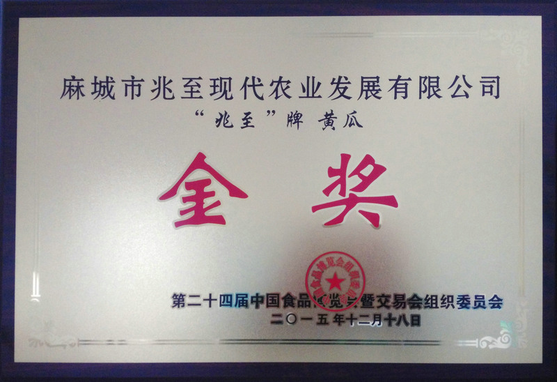 第二十四届中国食博会金奖